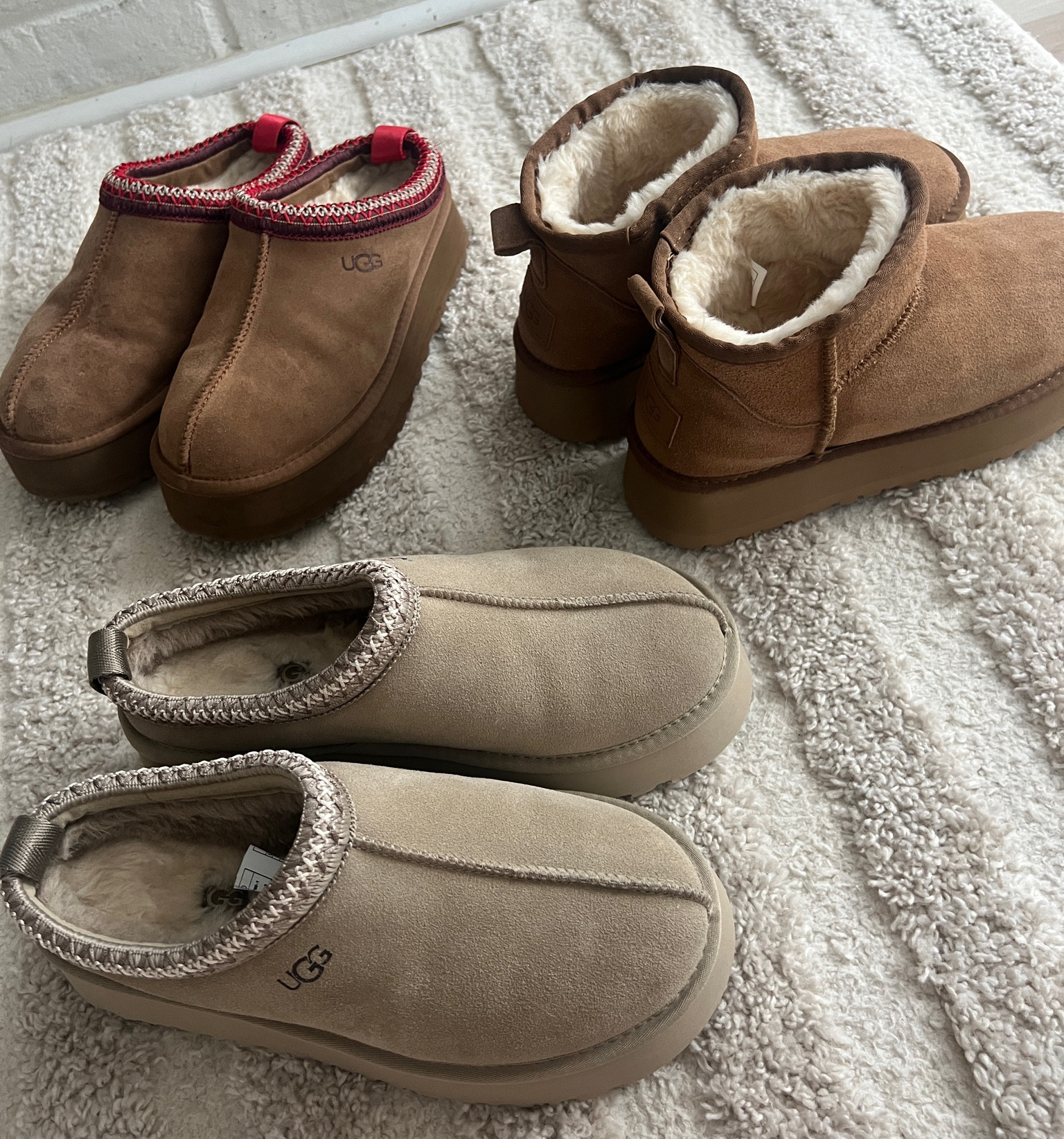 Tasman’s run true to size, but the platform boots run small. I’m a true size 7, got a 38 in all of them and those are a little snug. 