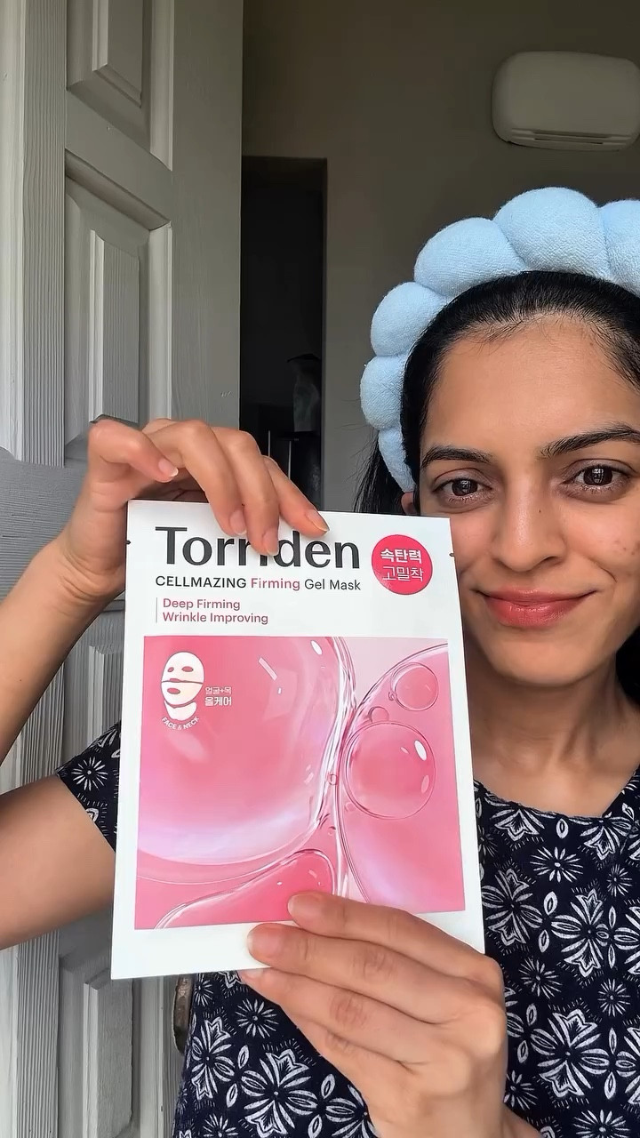 Skincare day with @torriden cellmazing firming gel mask and pore perfecting ampoule!