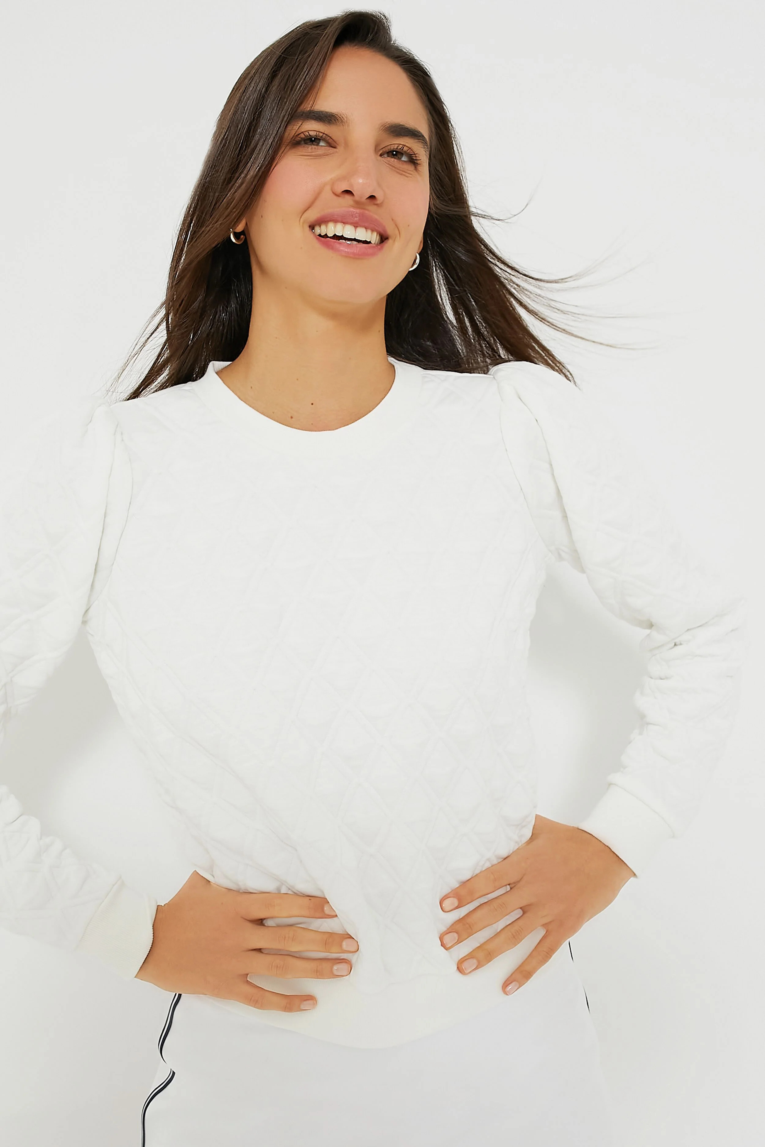 Black Puff Sleeve Campbell Pullover | Tuckernuck (US)