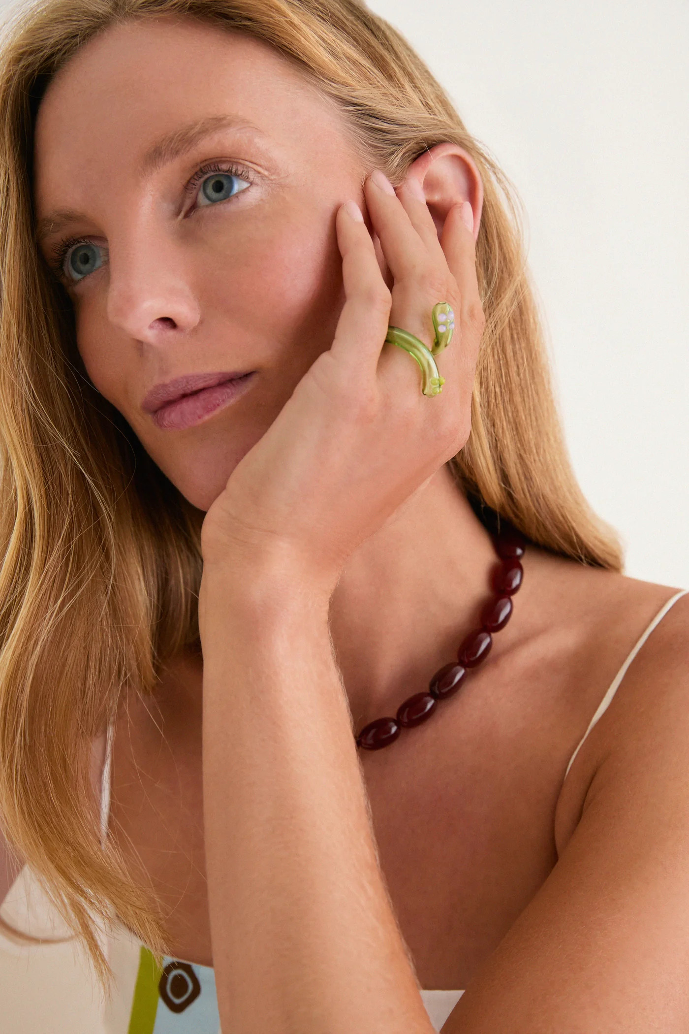 Green Glass Liana Ring | Tuckernuck (US)