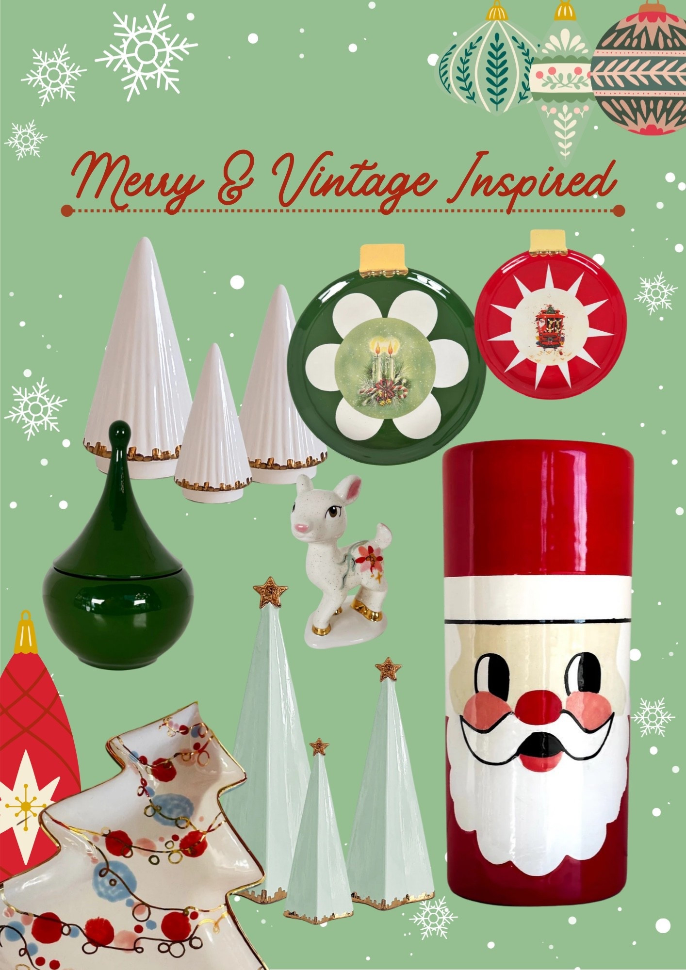 These vintage inspired Christmas ceramics are EVERYTHING! 

#LTKSeasonal #LTKGiftGuide #LTKHoliday