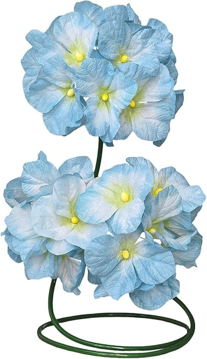 3.2Ft Giant Artificial Hydrangea Flowers Decor - Large Faux Flower for Garden Porch Yard Wedding ... | Amazon (US)