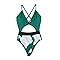 CUPSHE Women's One Piece Swimsuit Plunge Neckline Cutout Criss Cross Bathing Suit | Amazon (US)