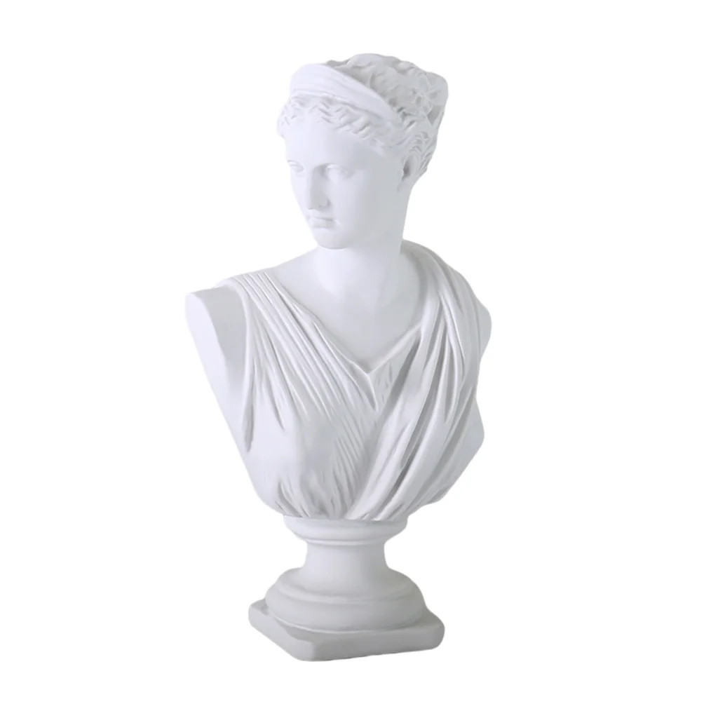 Diana Head Statue Bust Resin Greek Mythology Nordic Art Home Decor Sculpture | Walmart (US)