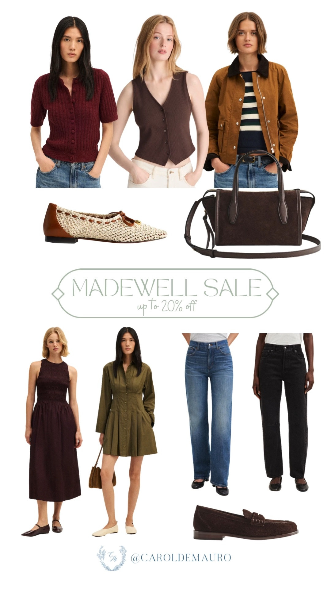 Up to 20% off some of our favorite Madewell fall pieces! Cozy knits, wide leg denim, and the perfect suede loafers to round out your closet.

Madewell sale, fall wardrobe essentials, fall knitwear, denim sale 2026, closet staples fall, women's fall fashion, fall capsule wardrobe

#LTKSaleAlert #LTKootd #LTKU