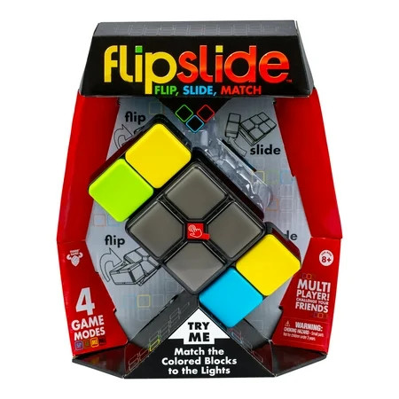 Flipslide, 4 Game Modes, Family Friendly, Multi Player, Puzzle Cube, Moose Games, Ages 8+ | Walmart (US)