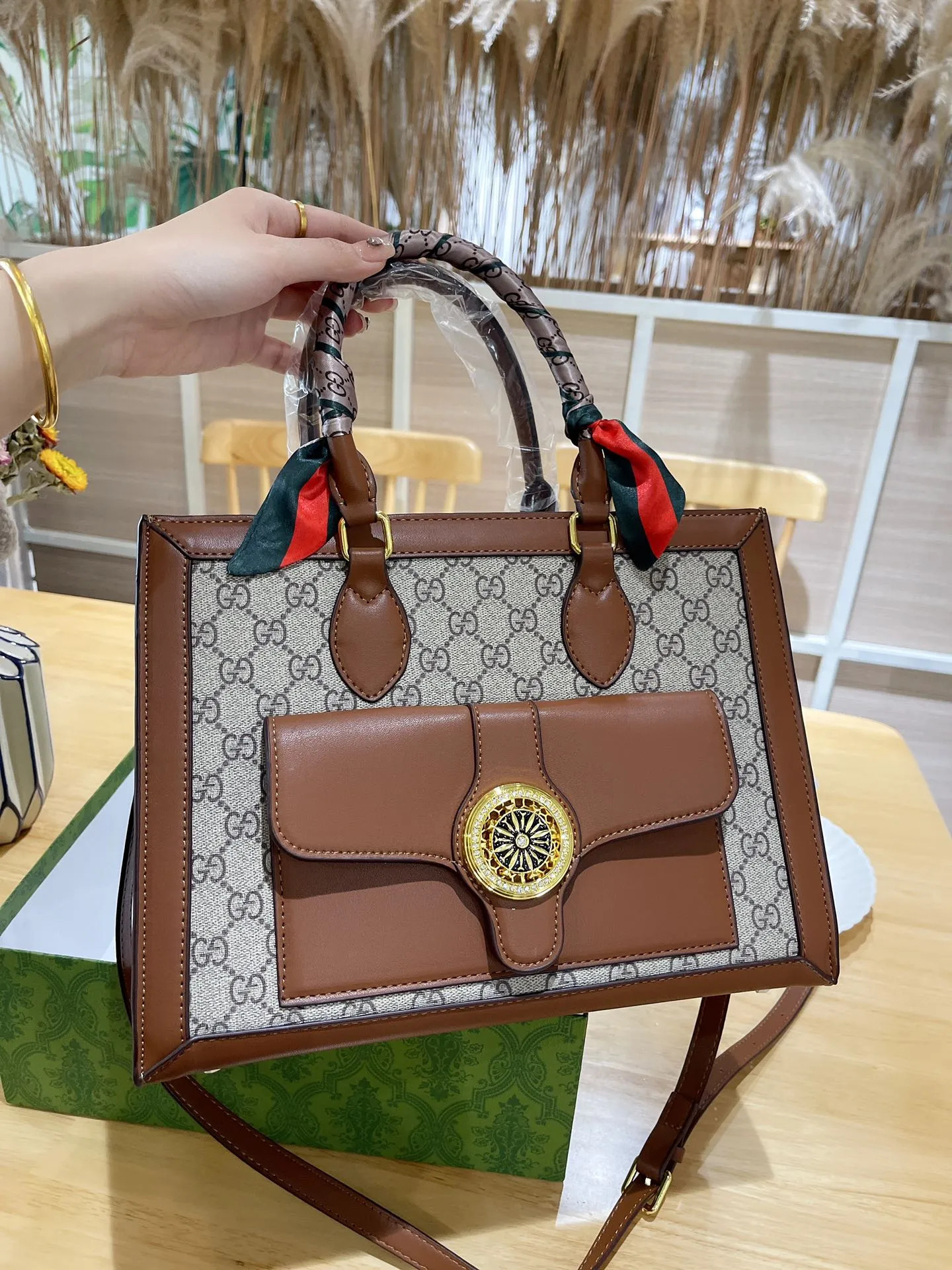 Gucci Tote Bag Portable Shoulder Bag Women Luxury Designer Purse High Capacity Multi Function Bag... | DHGate