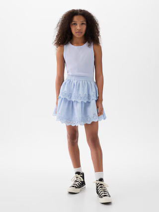 Kids Eyelet Tiered Dress | Gap (US)
