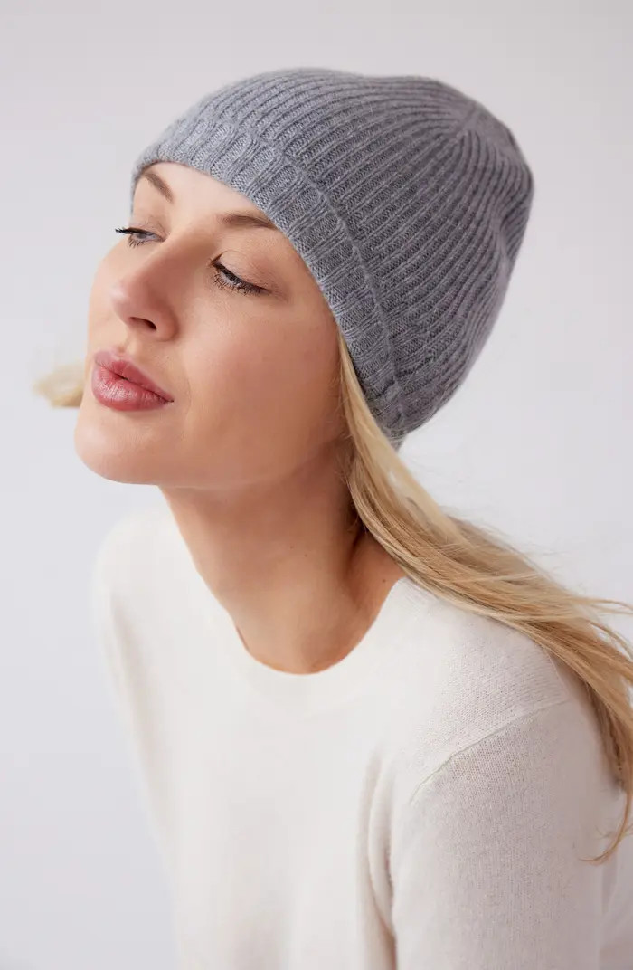 Rib Cashmere Beanie | Nordstrom