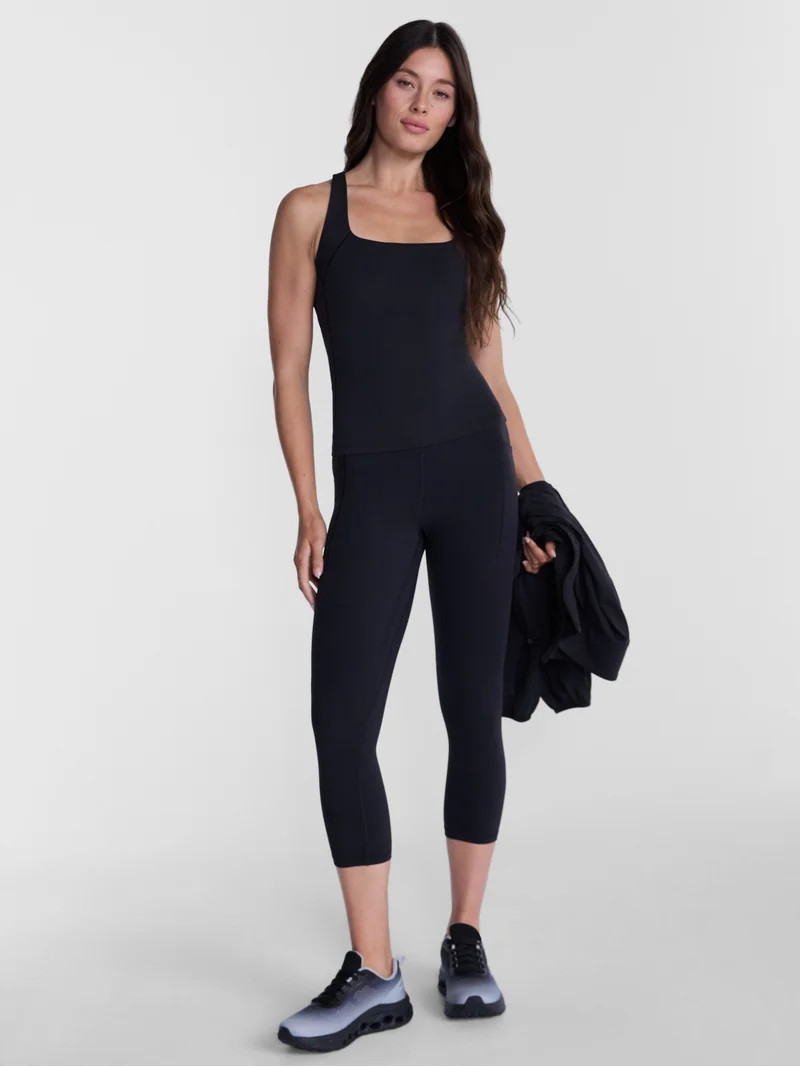 Avia Women's and Women's Plus SoftSculpt High Rise Capri Leggings, Sizes XS-4X | Walmart (US)