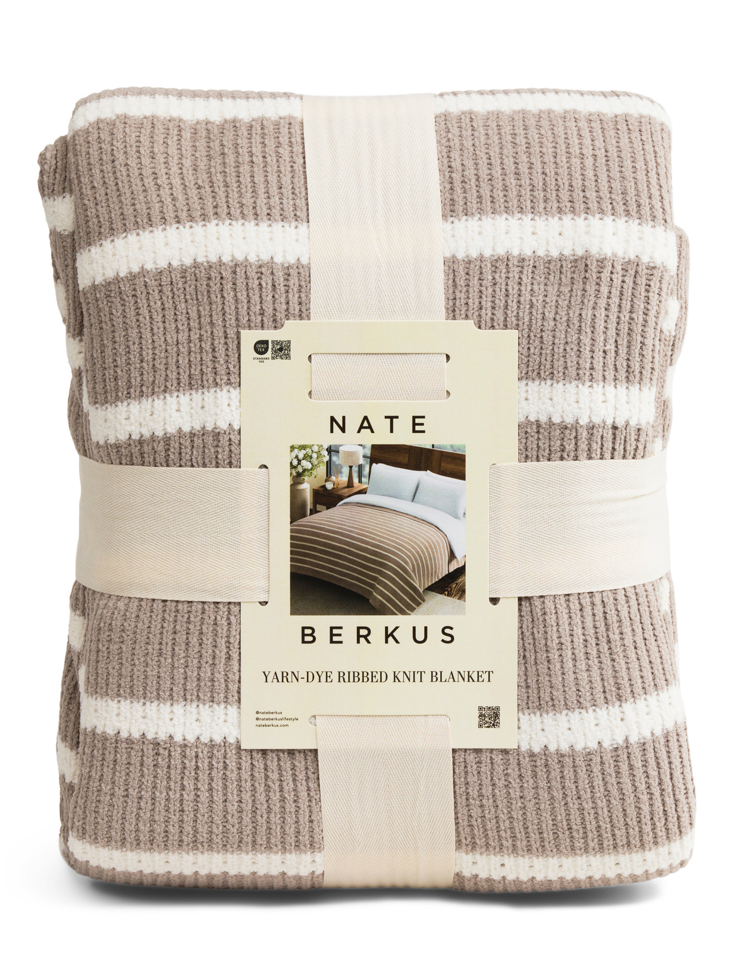 Yarn-dye Ribbed Knit Blanket | TJ Maxx