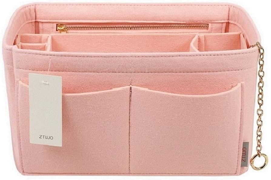 Purse Organizer Insert, Felt Purse Organizer with Zipper and Sewn Bottom Insert, Fit Speedy Never... | Amazon (US)