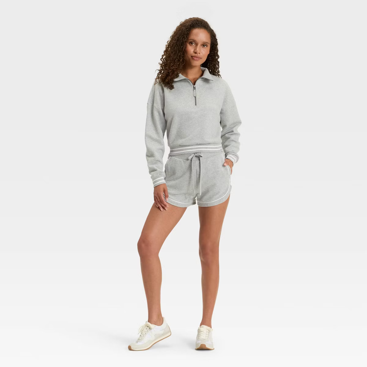 Women's French Terry 1/2 Zip Sweatshirt - JoyLab™ | Target