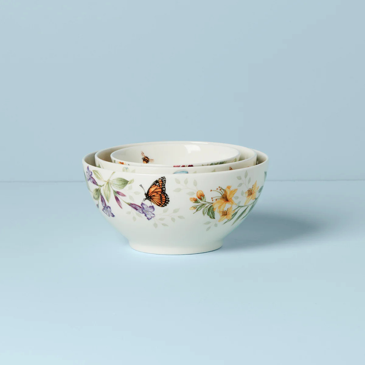 Butterfly Meadow 3-Piece Bowl Set | Lenox