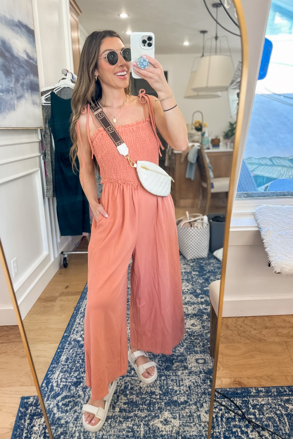 This Amazon jumpsuit is $26 and my new favorite! Wearing size  small! 

#LTKunder50 #LTKFind #LTKstyletip