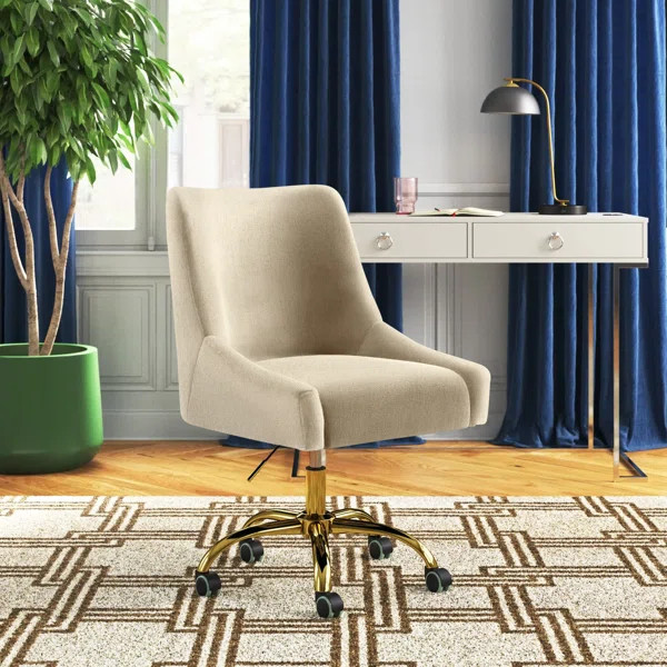 Westlyn Task Chair with Velvet and Double Wheel | Wayfair North America