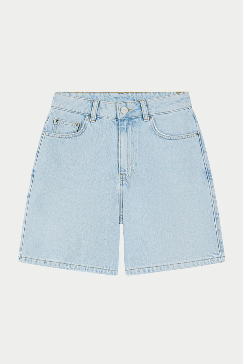 DENIM JORTS - MID STONE WASH | The Couture Club