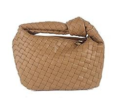 Women Woven Handbag Fashion Knotted Clutch Bag ?Mini Clutch Purse with Zipper Closure Shoulder Bags  | Amazon (US)