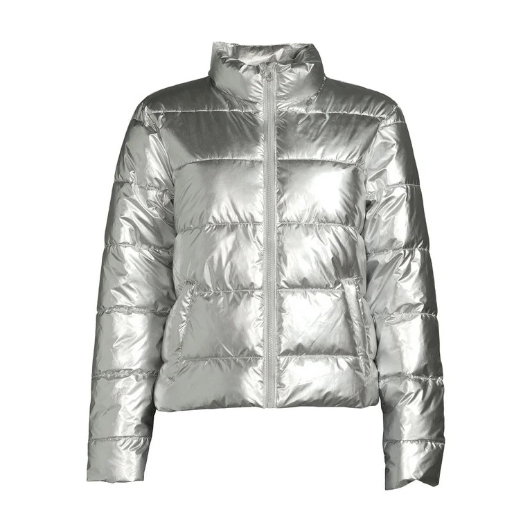 Time and Tru Women's and Plus Puffer Jacket | Walmart (US)
