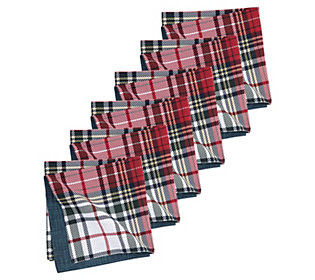 C&F Home Lennox Plaid Napkin Set of 6 | QVC