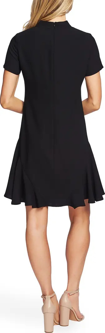 Bow Neck Short Sleeve Dress | Nordstrom