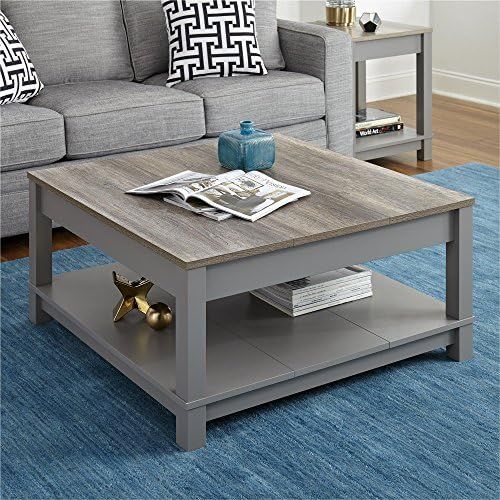 Ameriwood Home Carver Coffee Table, Gray | Amazon (US)
