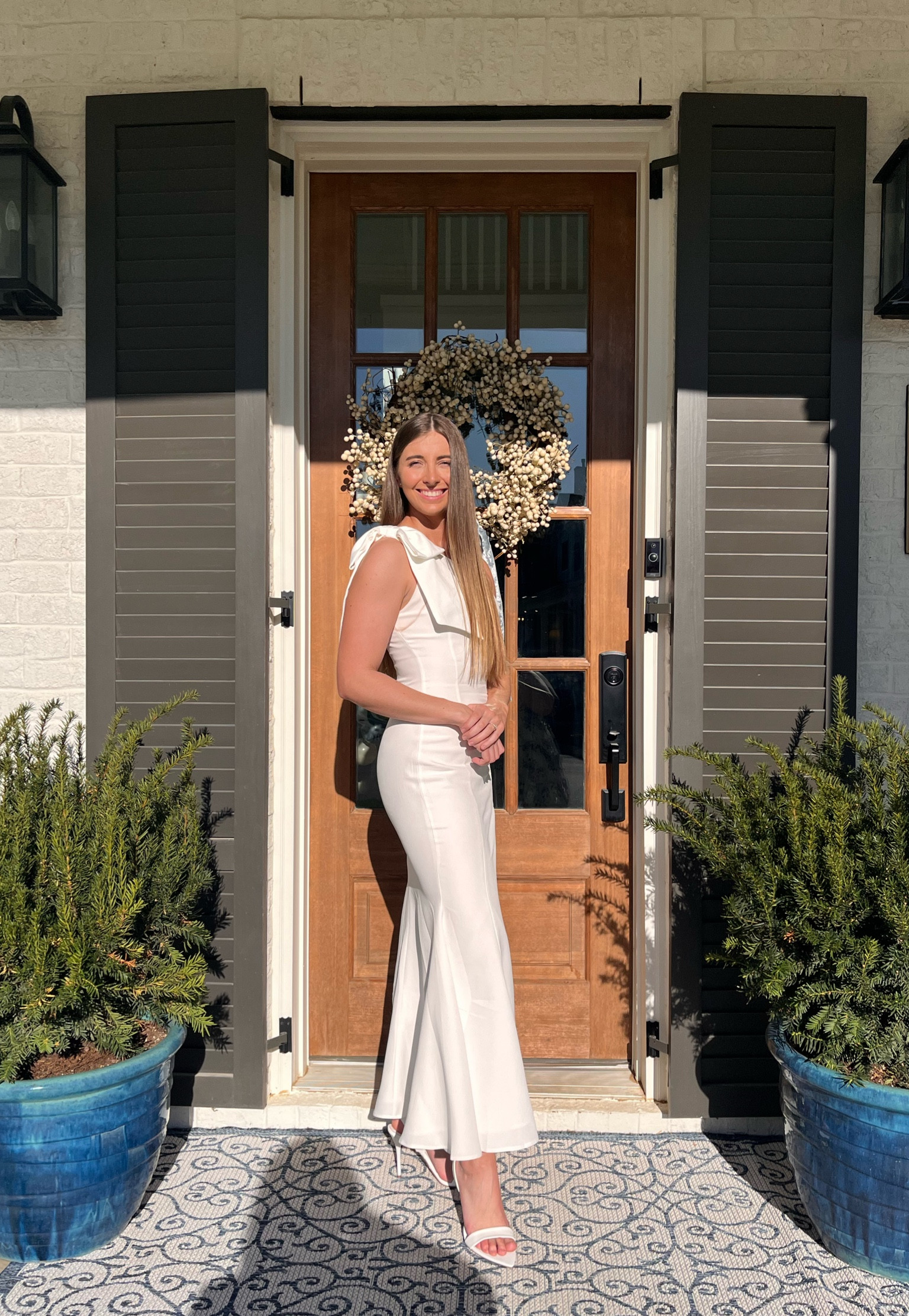 another moment for this bridal shower look 🤍 I couldn’t find the dress on Petal and Pup but tagged similar looks! Shoes are Steve Madden and from These Three Boutique!