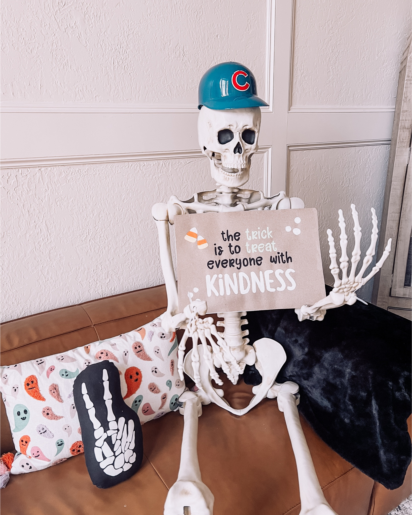 Meet our families KINDNESS skeleton, Skelly Clarkson. The kids and I will be putting out positive messages each day (that the weather allows) for the kids who are on their way to school or passing by  Happy Spooky Season! 👻

Sign designs/creations: me

#LTKSeasonal #LTKKids #LTKFamily