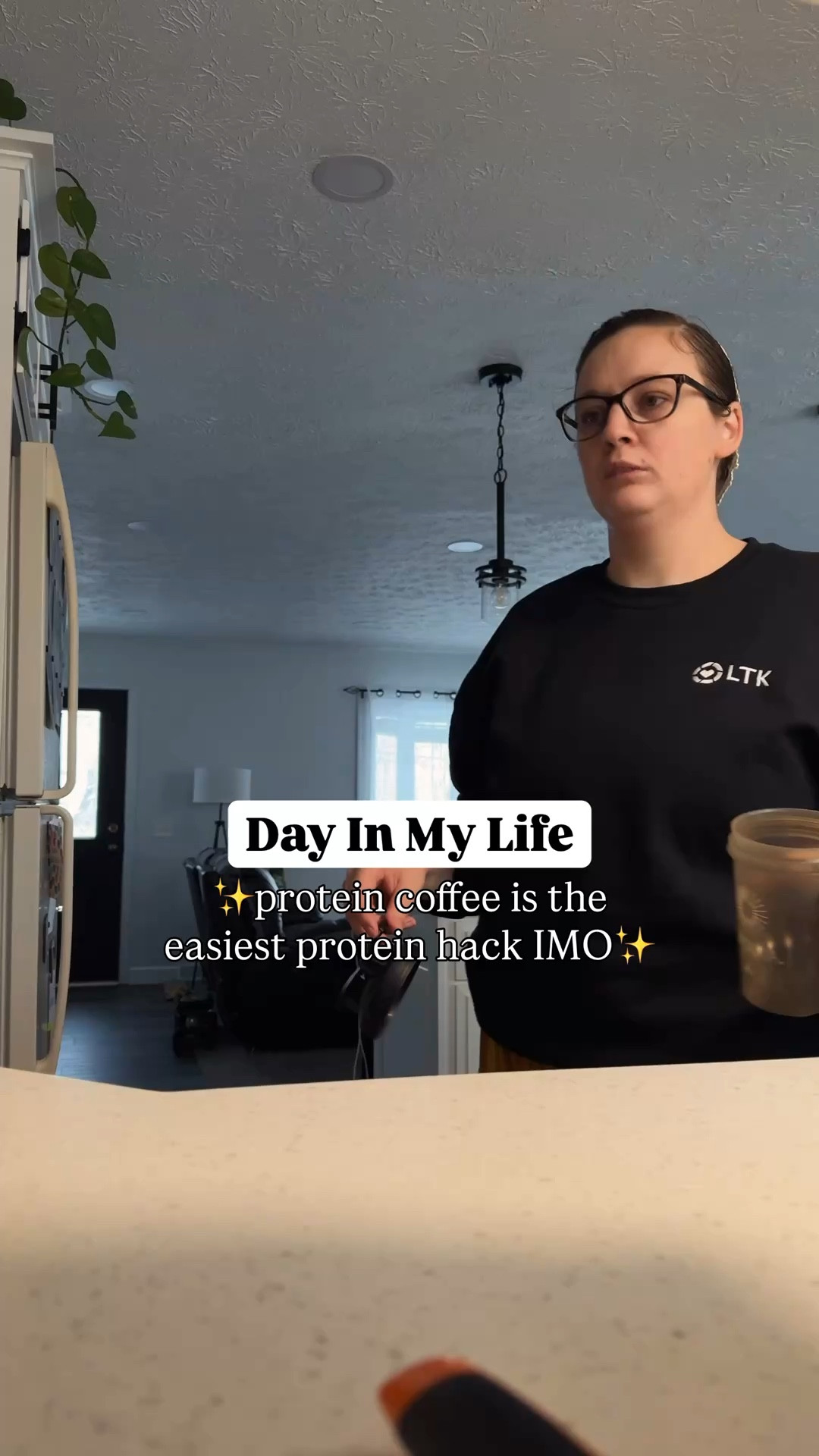 When @elliewfrazier mentioned her hot take about protein coffee recently, I gasped a little. 😮

As you can tell, I am very passionate about my protein coffee, and I felt the need to try and convince you to try it.

Here’s my recipe:
2-3 shots espresso (I used @cafebustelo)
1 scroop @equipfoods prime protein (flavor of choice!)
1 scoop collagen (any brand works)

Mix these ingredients together in a shaker. Then add
1.5 oz @chobani creamer (flavor of choice)
4-5 oz whole milk

add your ice and you have a super delicious high protein coffee. 🤤

If you try this, let me know because I need to know what you think. I have yet to meet anyone that has tried my exact recipe. 🥲
.
.
.
.
#proteincoffee #dayinmylifevlog #nonaestheticmom #stayathomemomlife #lizwengerd 

#LTKfoodie #LTKmomlife #LTKdayinmylife