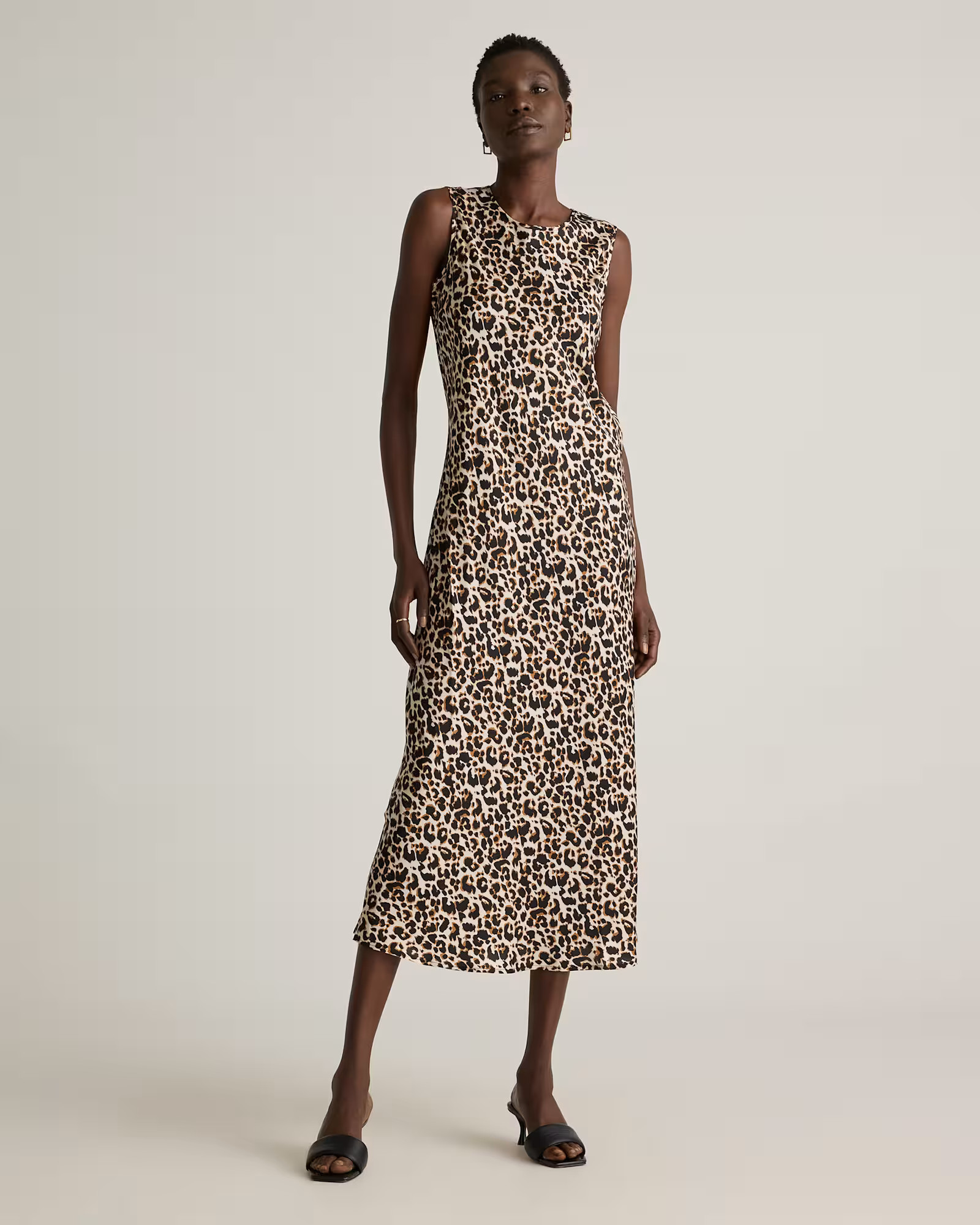 Washable Stretch Silk Tank Midi Dress | Quince