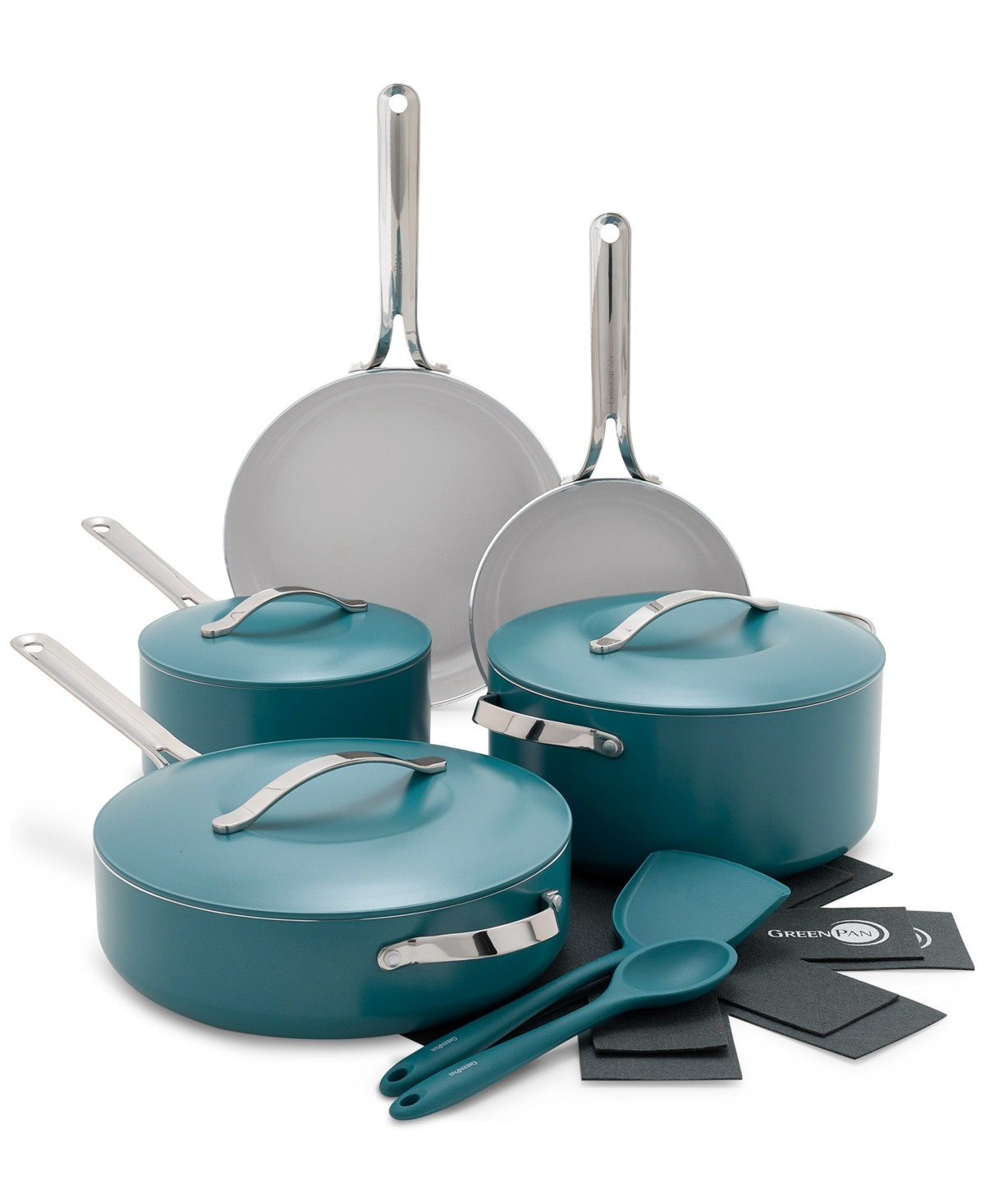 GreenPan Nova 10-Pc. Ceramic Nonstick Cookware Set - Tapestry | Macy's