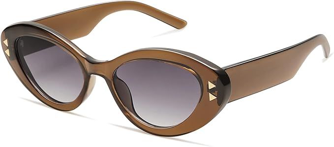 Appassal Vintage Cateye Sunglasses for Women Trendy Cat Eye Frame Sunnies AP3644 | Amazon (US)