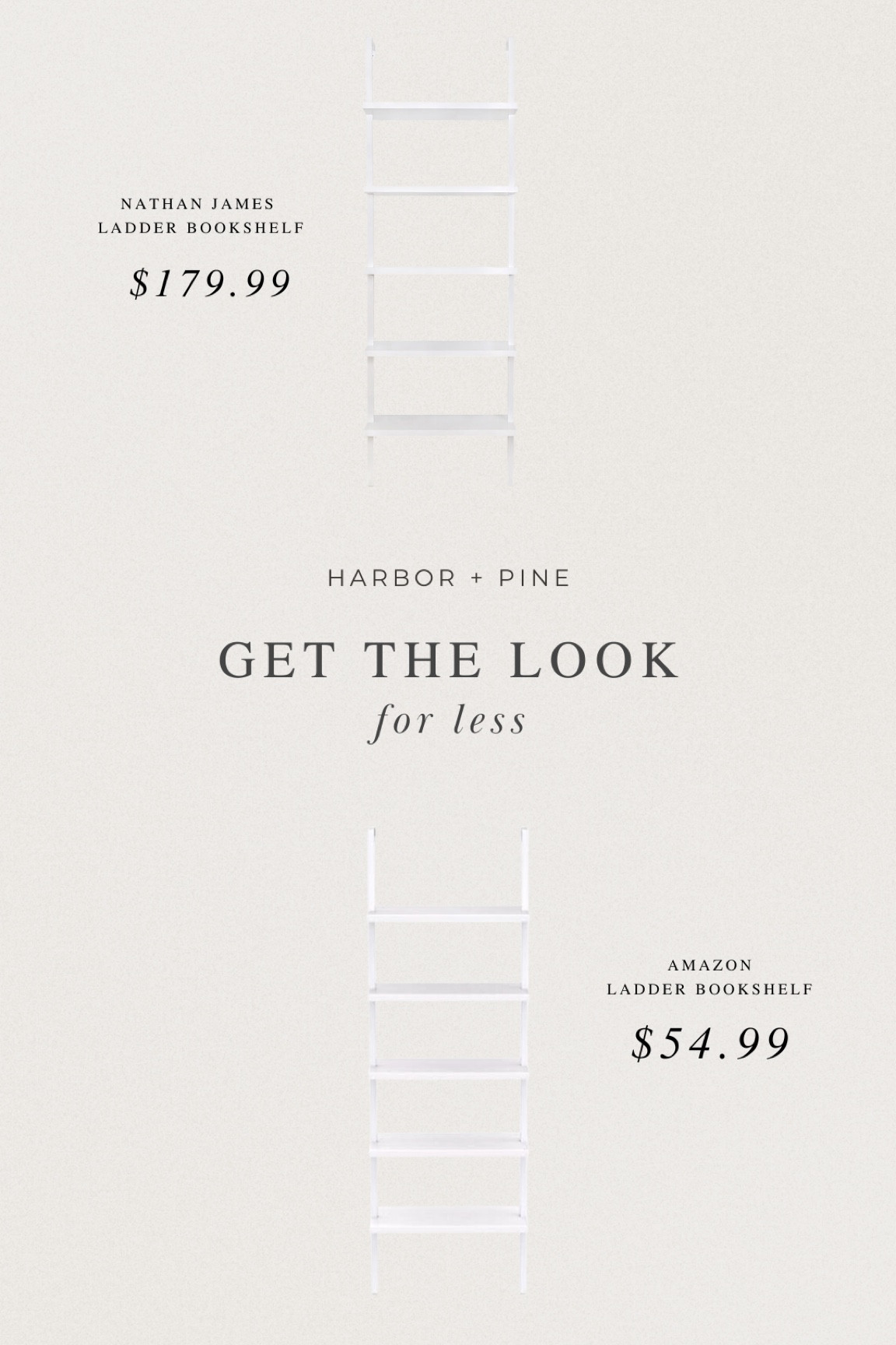 Get the look for less: Ladder bookshelf 

#LTKfindsunder100 #LTKhome #LTKsalealert