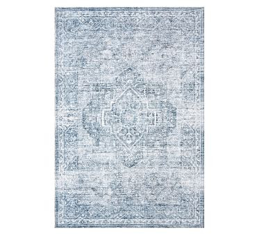 Taylor Washable Rug, 4x6', Blue | Pottery Barn Kids