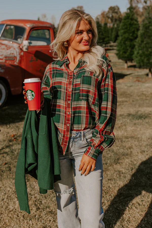 Vail Views Plaid Top | Impressions Online Boutique