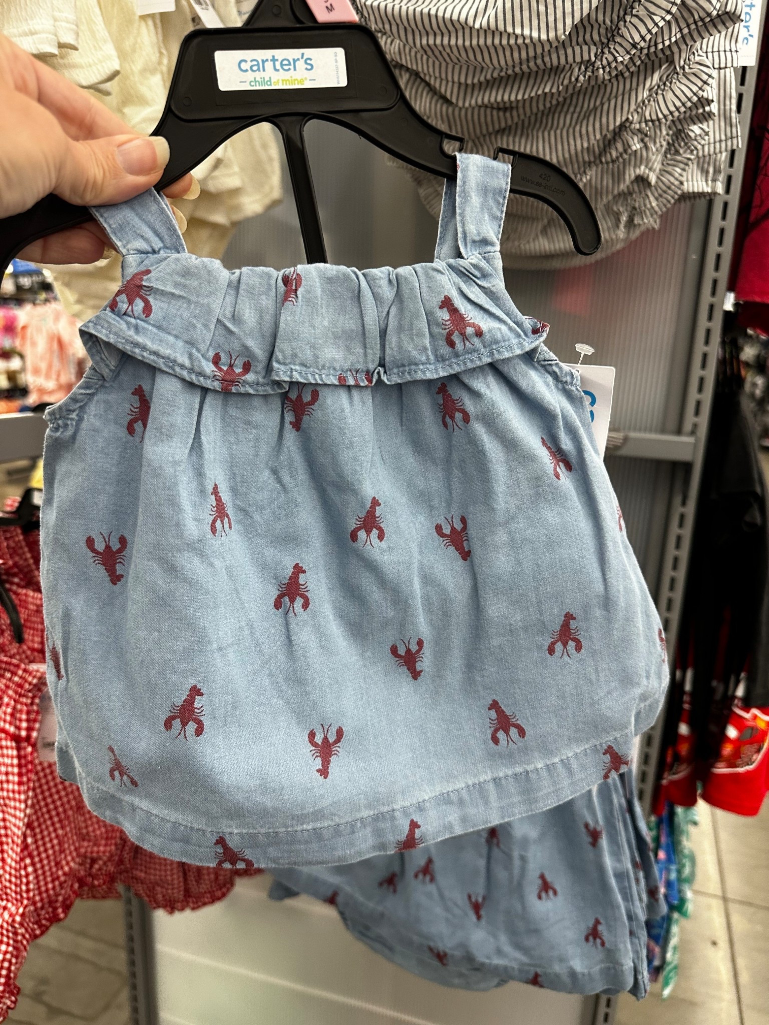 How cute is this baby lobster set from Walmart! Baby summer outfit. Glassalwaysfull 

#LTKKids #LTKBaby #LTKSeasonal