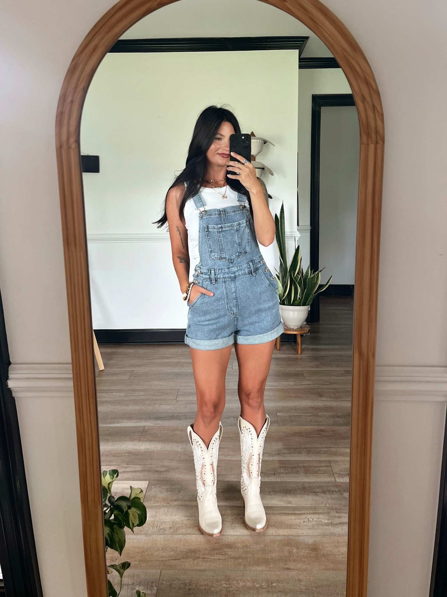 Crawfish bowl outfit! Easy southern style! Boots paired with my favorite overalls. Code LORI to save on overalls. Wearing xs. Necklaces from Highway Hippie code LORI10

#LTKFestival #LTKootd #LTKSeasonal