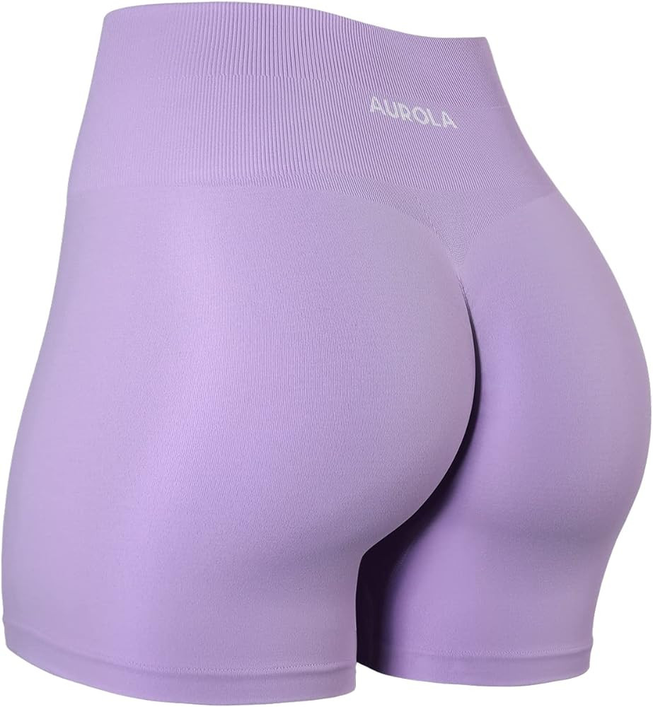 AUROLA Dream Collection Workout Shorts for Women High Waist Seamless Scrunch Athletic Running Gym... | Amazon (US)