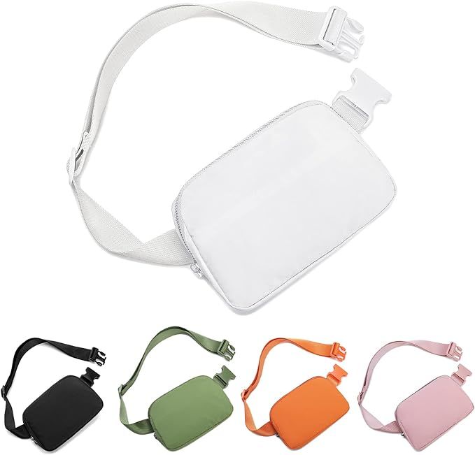 Fanny Packs for Women Men, Fashion Waist Bag Adjustable Mini Crossbody Belt Bag for Running, Hiki... | Amazon (US)
