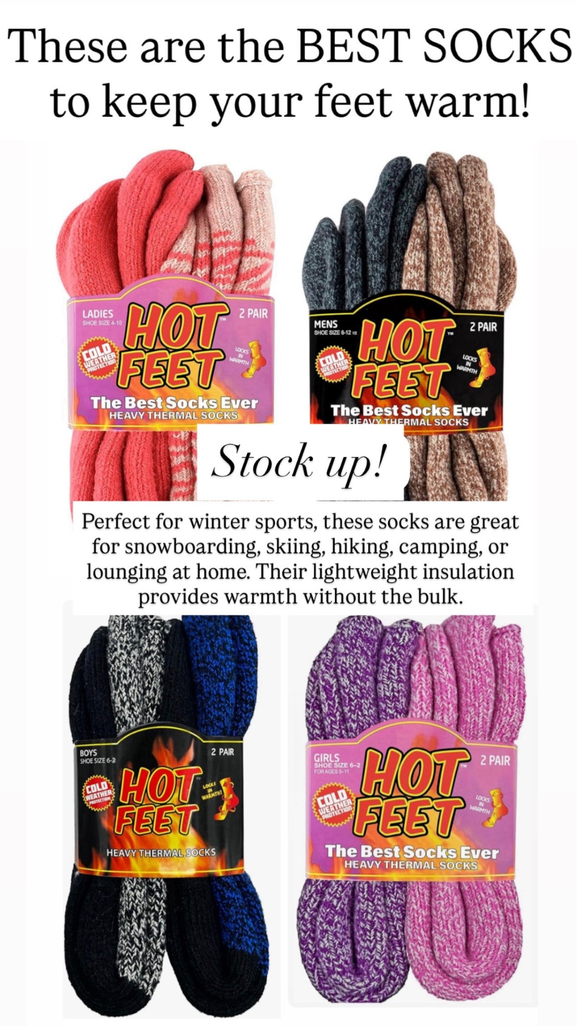 It’s freezing here!! These hot feet are the BEST!! Warm and cozy!! 

#LTKHoliday #LTKGiftGuide