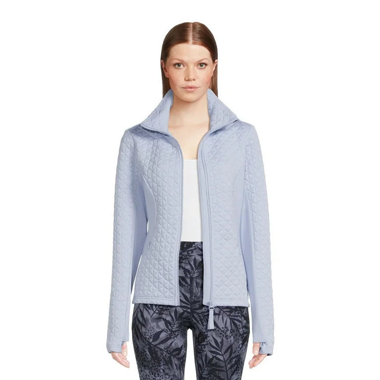 Avia Women's Quilted Jacket With Thumbholes | Walmart (US)