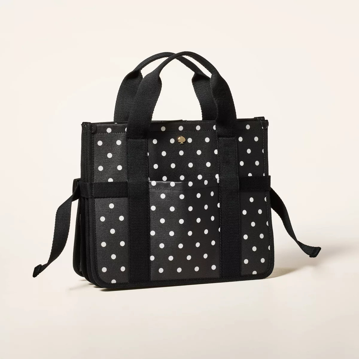 Polka Dot Canvas Car Organizer Tote Bag - kate spade new york x Target Black/White | Target