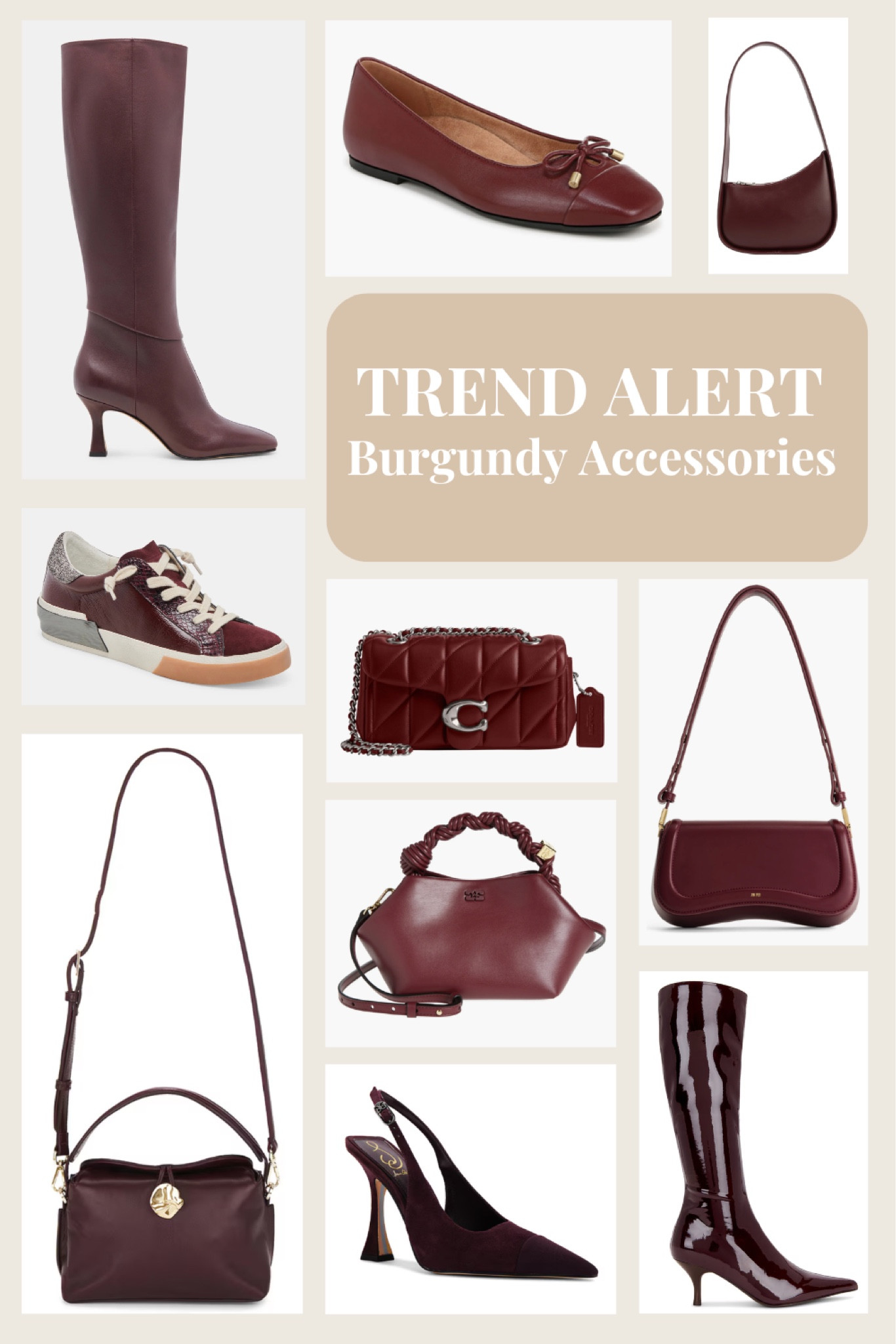 Trend Alert: this fall- winter add to your closet burgundy shoes and bags. 

#LTKStyleTip #LTKItBag #LTKShoeCrush