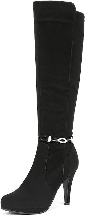 DREAM PAIRS Women's Knee High High Heel Boots | Amazon (US)