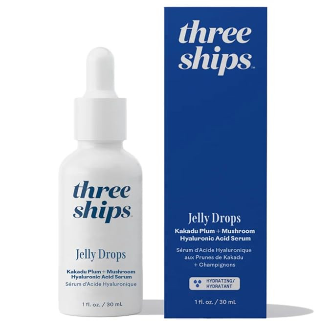 Three Ships - Jelly Drops Kakadu Plum + Mushroom Hyaluronic Acid Serum | Hydrate, Replenish, Plum... | Amazon (US)