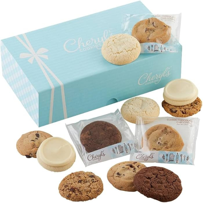 Cheryl's Cookies Bow Gift Box w/ 12 Assorted Cookies, Individually Wrapped, Gourmet, & Fresh Deli... | Amazon (US)