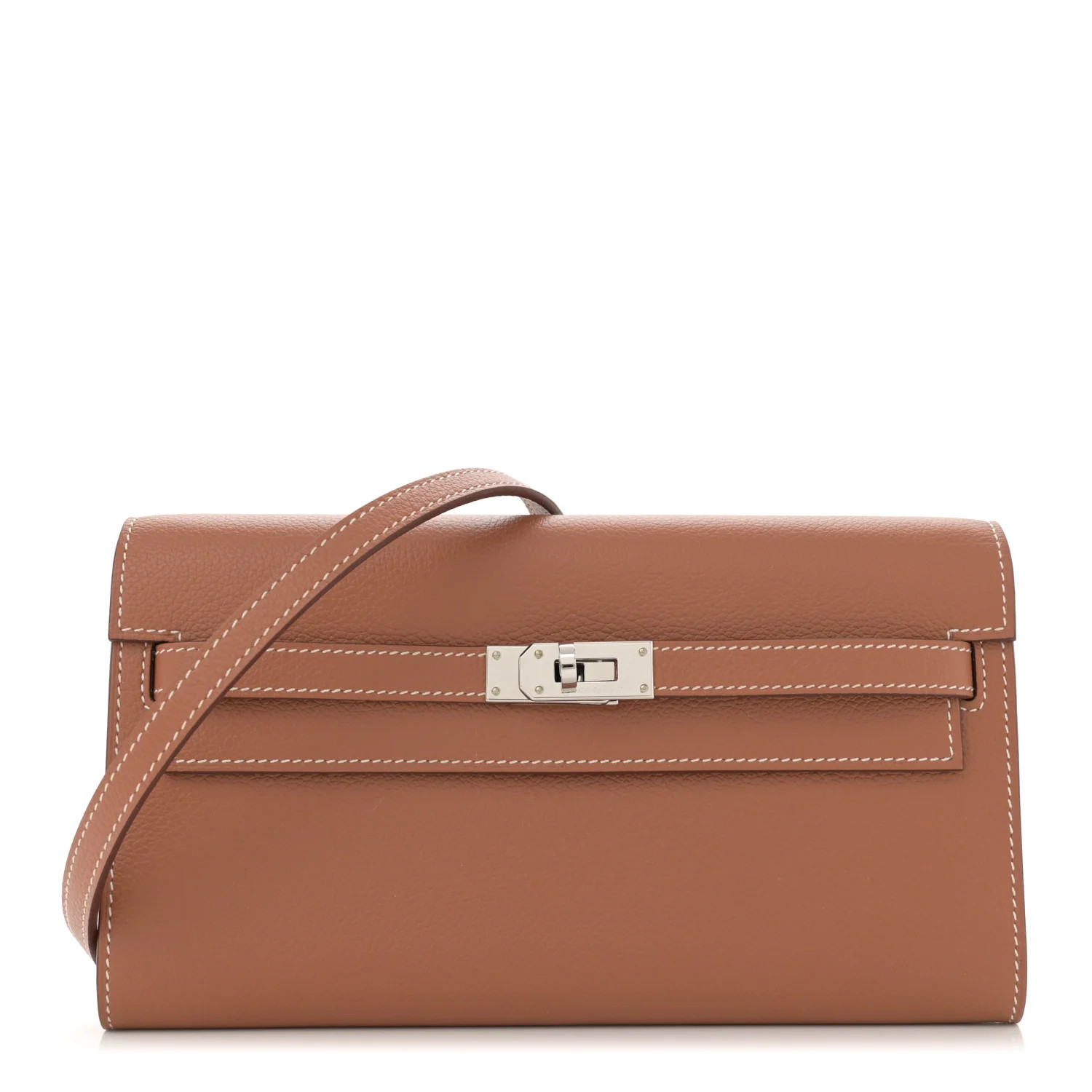 Evercolor Kelly Wallet To Go Gold | FASHIONPHILE (US)