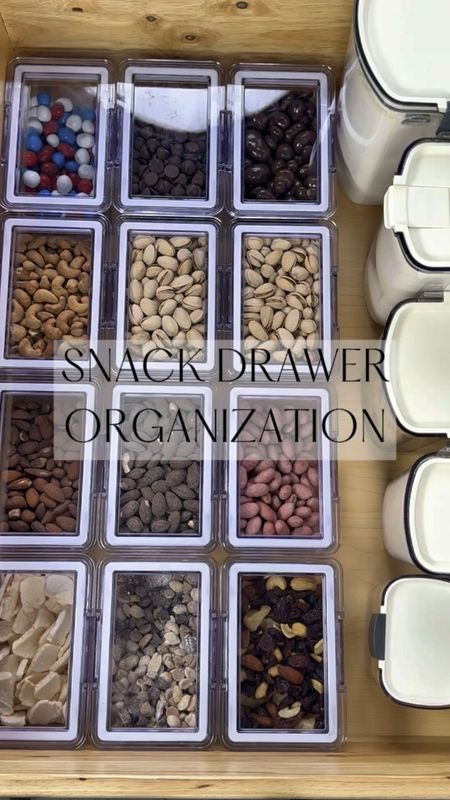 Organizing my snack drawer and restocking my bakers Storage Container Set 

Walmart Finds | Organizing | Organize My Pantry | Walmart Kitchen | Kitchen Organizing 

#LTKHome #LTKVideo #LTKFindsUnder50