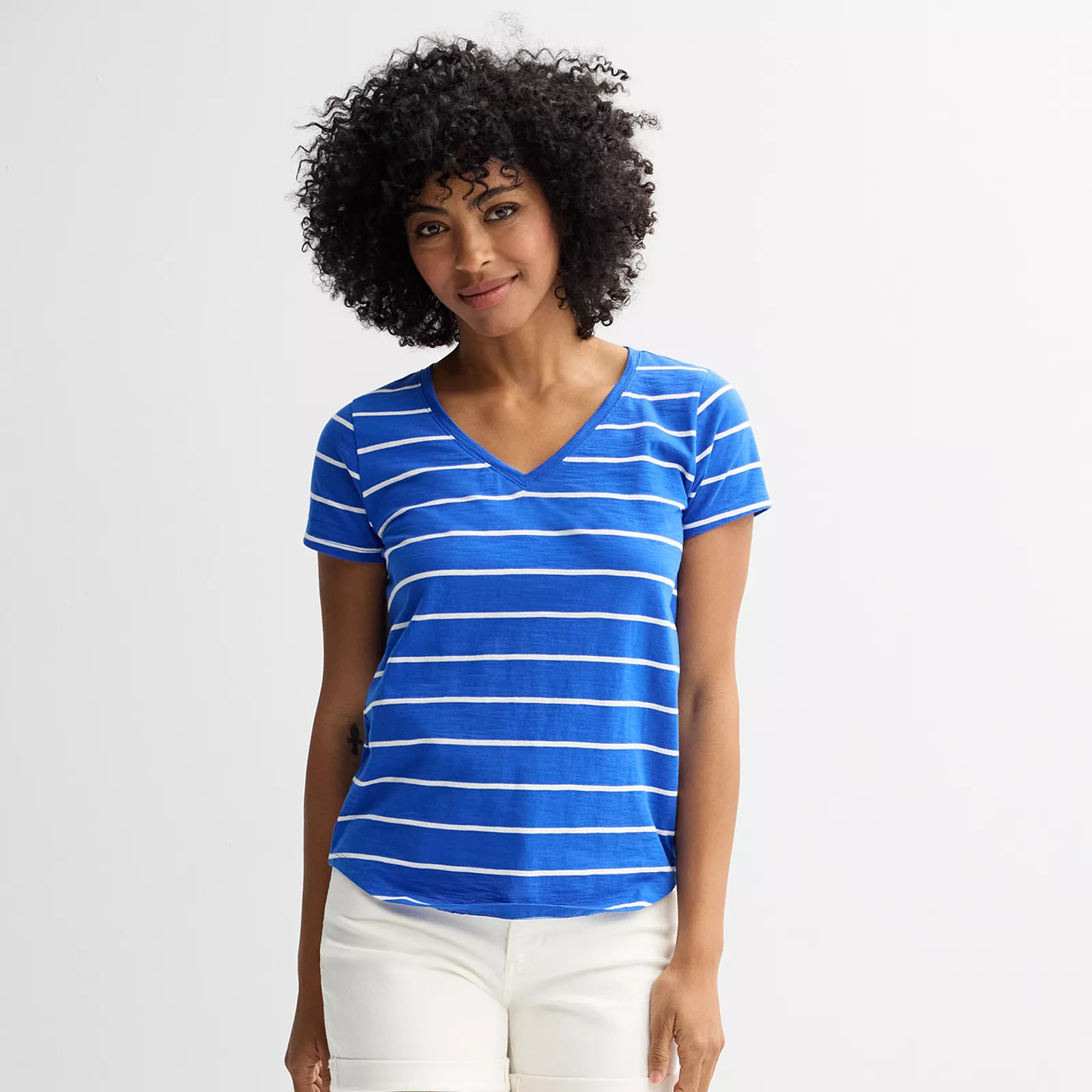 Women's Sonoma Goods For Life® Everyday Short Sleeve V-Neck Tee | Kohl's
