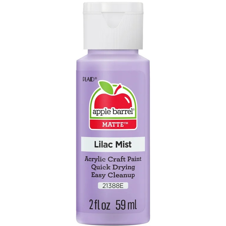 Apple Barrel Acrylic Craft Paint, Matte Finish, Lilac Mist, 2 fl oz | Walmart (US)